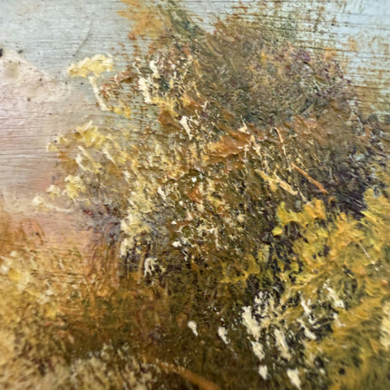 Classic Landscape Oil Painting "Oval Painting" Original Small Artwork Holland Art Shop