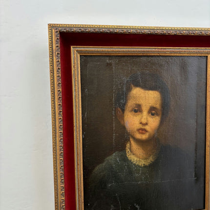 19th Century Antique Portrait Oil Painting "Gilded Frame" Art Holland Art Shop