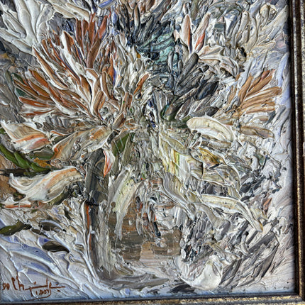 Expressive Floral Still Life Oil Painting "Framed Bouquet" Detailed Artwork Holland Art Shop
