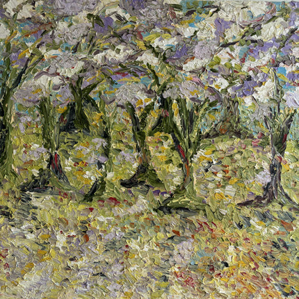 Detailed Landscape Oil Painting "Flower Stems" Classic Large Artwork Holland Art Shop