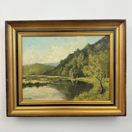 Expressive Landscape Oil Painting "Birch Bark" Elegant Artwork Holland Art Shop