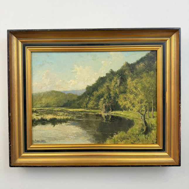 Expressive Landscape Oil Painting "Birch Bark" Elegant Artwork Holland Art Shop