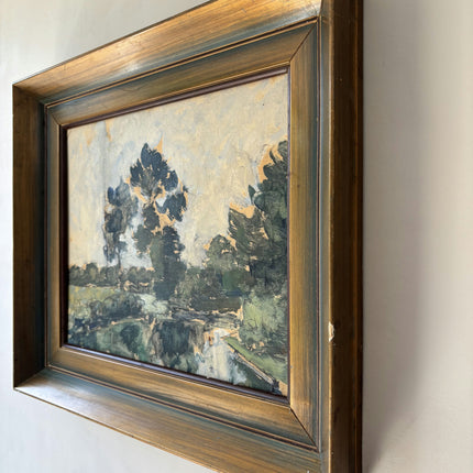 Handcrafted Interior Oil Painting "Framed Painting" Expressive Small Art Holland Art Shop