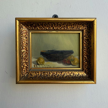 Authentic Still Life Oil Painting "Gilded Frame" Elegant Small Artwork Holland Art Shop