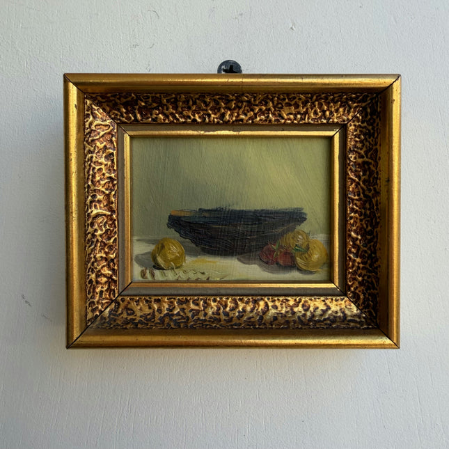 Authentic Still Life Oil Painting "Gilded Frame" Elegant Small Artwork Holland Art Shop