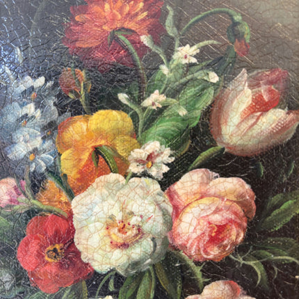 Expressive Floral Still Life Oil Painting "Flower Bouquet" Refined Small Art Holland Art Shop