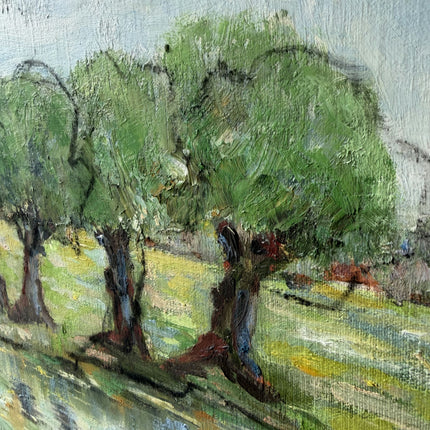Detailed Landscape Oil Painting "Country Windmill" Refined Large Artwork Holland Art Shop