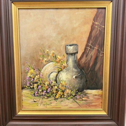 Authentic Still Life Oil Painting "Flower Vase" Detailed Large Art Holland Art Shop