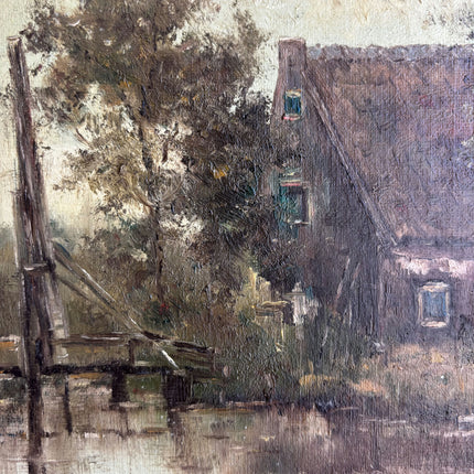 Original Landscape Oil Painting "Gilded Frame" Refined Artwork Holland Art Shop