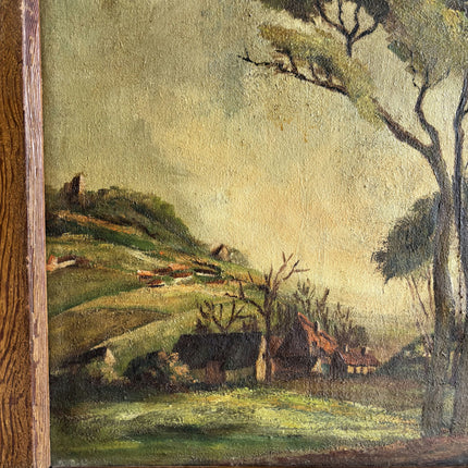 1942 Landscape Oil Painting "Tall Tree" Art Holland Art Shop