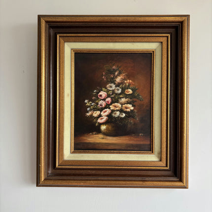 Original Floral Still Life Oil Painting "Flower Vase" Refined Artwork Holland Art Shop