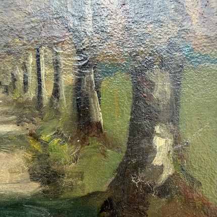 Original Landscape Oil Painting "Grazing Sheep" Refined Artwork Holland Art Shop