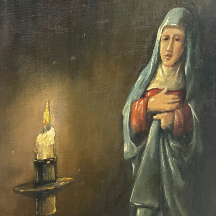 Original Still Life Oil Painting "Praying Woman" Handcrafted Artwork Holland Art Shop