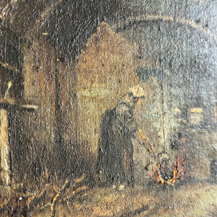 Rustic Interior Oil Painting "Gilded Frame" Refined Small Art Holland Art Shop