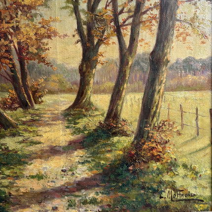 Original Landscape Oil Painting "Autumn Trees" Handcrafted Artwork Holland Art Shop