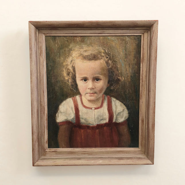 Rustic Interior Oil Painting "Pensive Child" Expressive Artwork Holland Art Shop