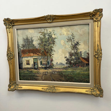 Elegant Farm Oil Painting "Framed Painting" Expressive Large Art Holland Art Shop