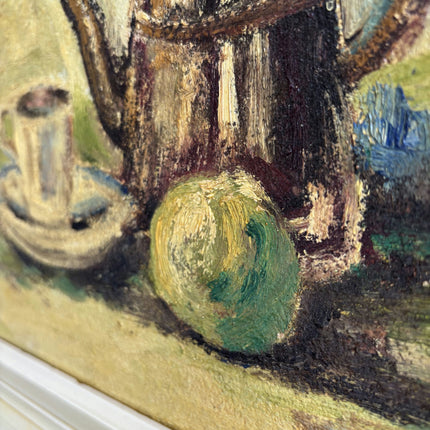 Timeless Still Life Oil Painting "Tea Pot" Handcrafted Dutch Artwork Holland Art Shop