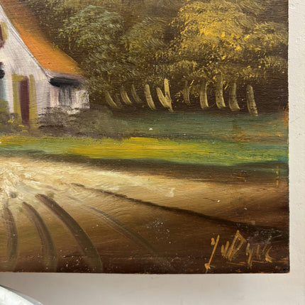 Elegant Landscape Oil Painting "Thatched Windmill" Traditional Art Holland Art Shop