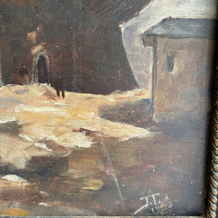 Original Landscape Oil Painting "Windmill Structure" Timeless Artwork Holland Art Shop