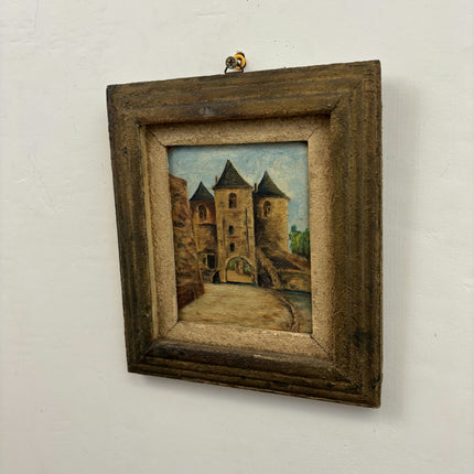 Classic Cityscape Oil Painting "Hanging Frame" Timeless Small Artwork Holland Art Shop