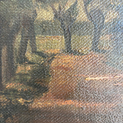 Rustic Landscape Oil Painting "Framed Painting" Handcrafted Small Artwork Holland Art Shop