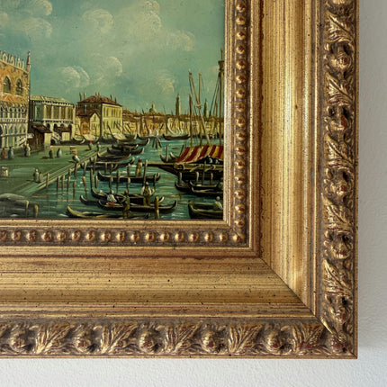 Striking Oil Painting "Grand Canal" Marvelous Small Artwork Holland Art Shop