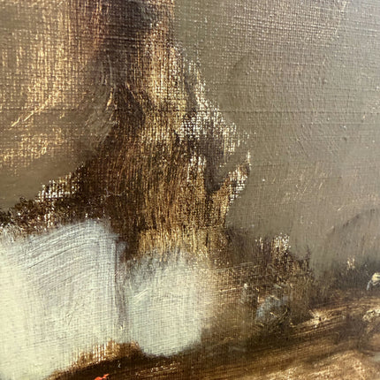 Detailed Winter Landscape Oil Painting "Snow Mounds" Handcrafted Large Art Holland Art Shop