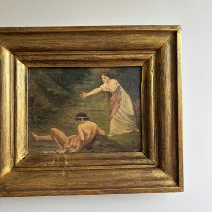Classic Figurative Oil Painting "Reaching Woman" Rustic Artwork Holland Art Shop