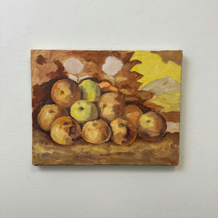 Elegant Still Life Oil Painting "Stacked Apples" Classic Small Art Holland Art Shop