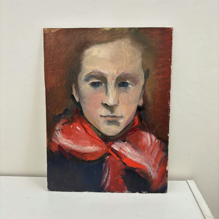 Elegant Portrait Oil Painting "Woman Face" Expressive French Art Holland Art Shop