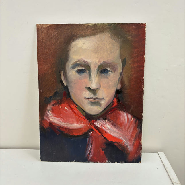 Elegant Portrait Oil Painting "Woman Face" Expressive French Art Holland Art Shop