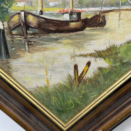 Traditional Still Life Oil Painting "Dutch Windmill" Timeless Small Art Holland Art Shop