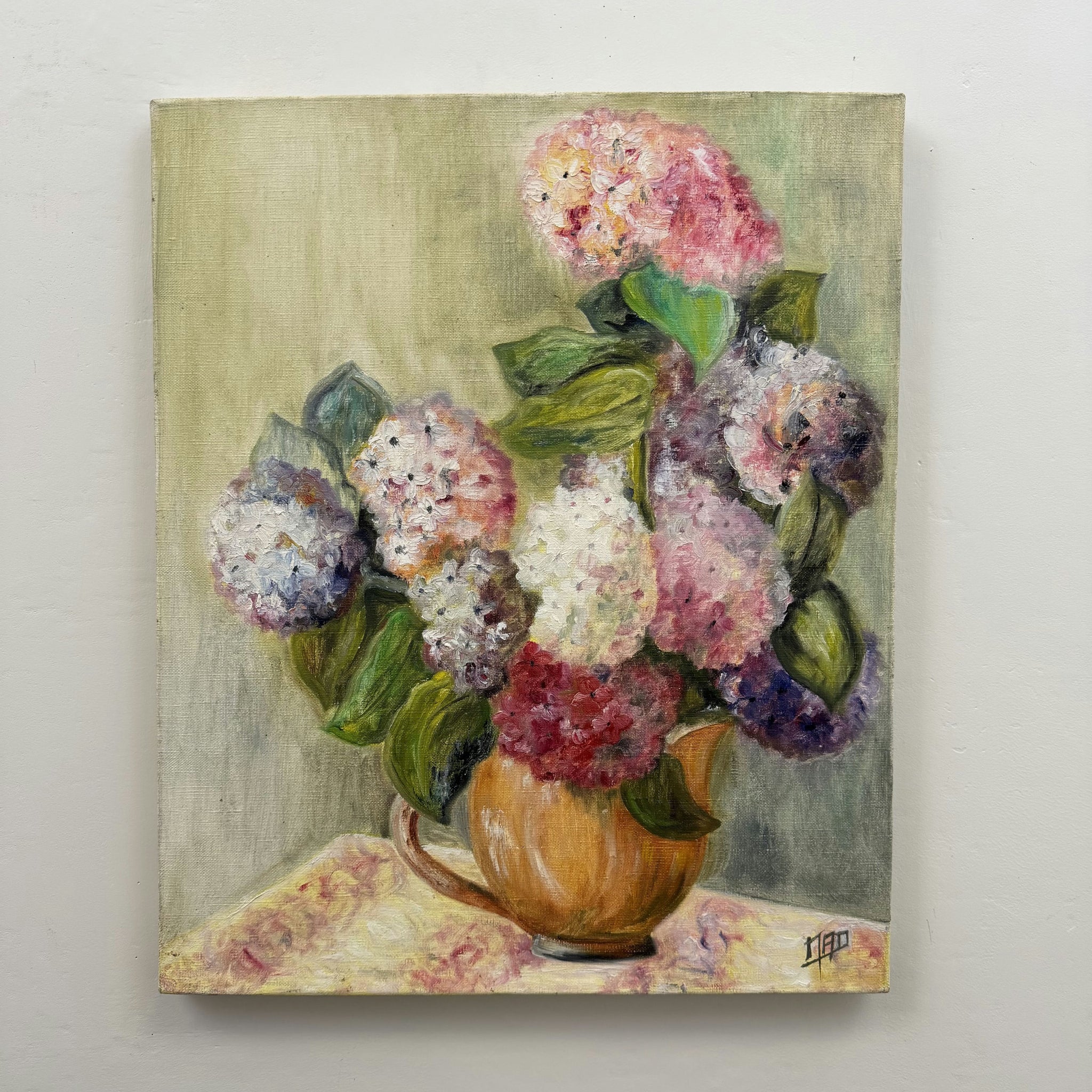 Timeless Flowery Still Life Oil Painting 