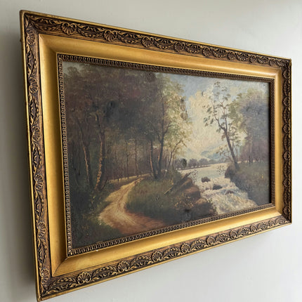 Handcrafted Landscape Oil Painting "Gilded Frame" Classic Art Holland Art Shop