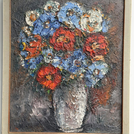 Original Floral Still Life Oil Painting "Flower Bouquet" Handcrafted Artwork Holland Art Shop