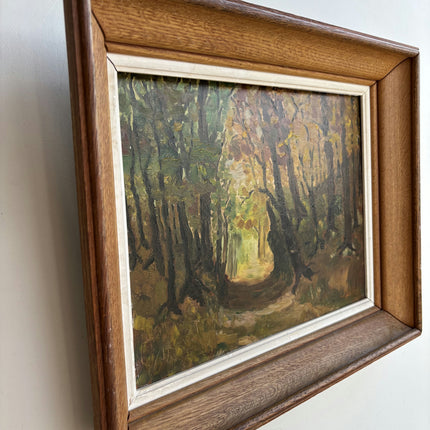 Timeless Landscape Oil Painting "Tree Tunnel" Expressive Art Holland Art Shop