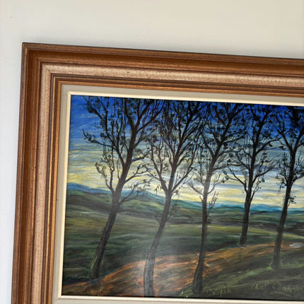 Classic Landscape Oil Painting "Five Trees" Expressive Art Holland Art Shop