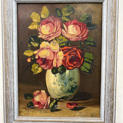 Timeless Floral Still Life Oil Painting "Flower Vase" Expressive Small Art Holland Art Shop