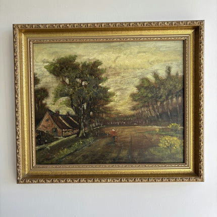 Timeless Landscape Oil Painting "Tall Tree" Refined Artwork Holland Art Shop
