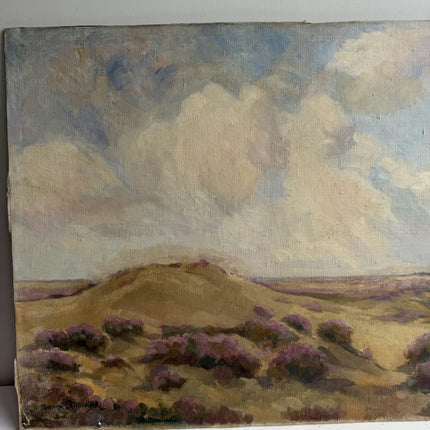Expressive Landscape Oil Painting "Sand Dune" Refined Large Art Holland Art Shop