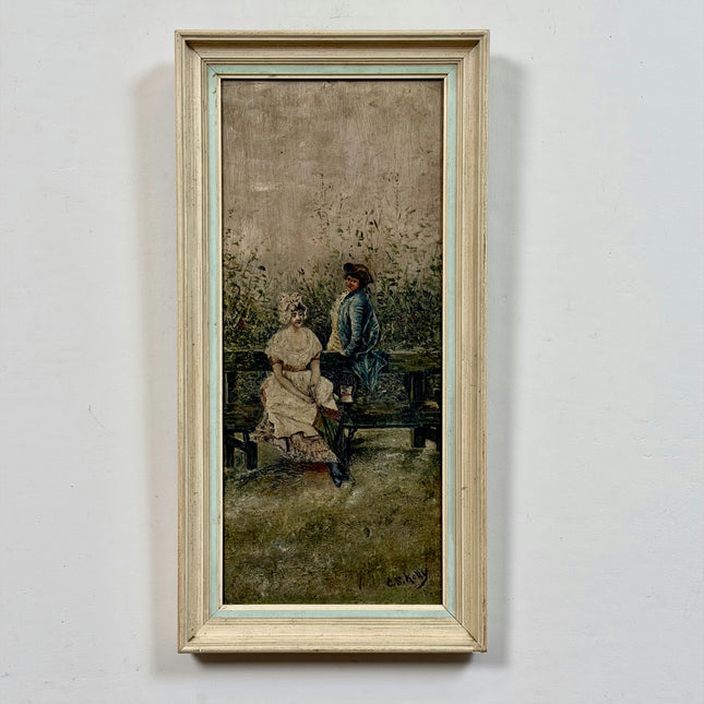 Authentic Figurative Oil Painting "Seated Woman" Original Artwork Holland Art Shop