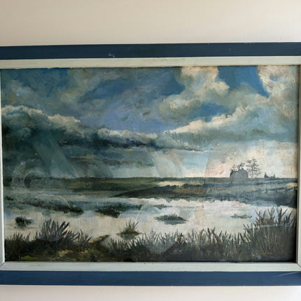 Original Scenery Oil Painting "Framed Seascape" Detailed Large Art Holland Art Shop