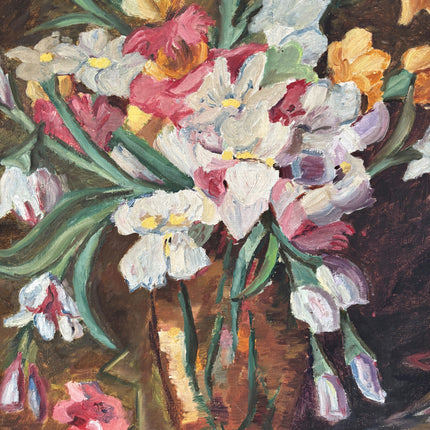 Handcrafted Oil Painting Still Life "Vase Of Flowers" Expressive Medium Artwork Holland Art Shop