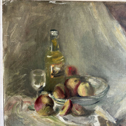 Vintage Still Life Oil Painting "Bowl Apples" Refined Artwork Holland Art Shop