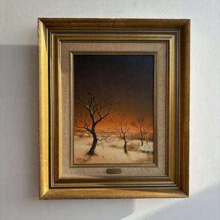 Original Landscape Oil Painting "Framed Painting" Vintage Art Holland Art Shop