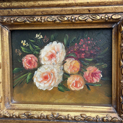 Traditional Floral Still Life Oil Painting "Gilded Frame" Timeless Small Art Holland Art Shop