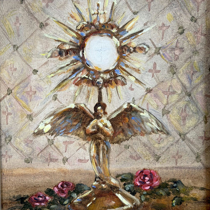 Traditional Still Life Oil Painting "Golden Chalice" Original Small Art Holland Art Shop