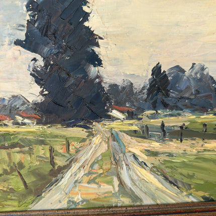 Impressionistic Oil Painting Landscape "Fields" Fine Large Sized Artwork Holland Art Shop