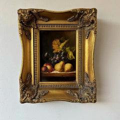19th Century Oil Painting Still Life "Fruit Arrangement" Small Art Holland Art Shop
